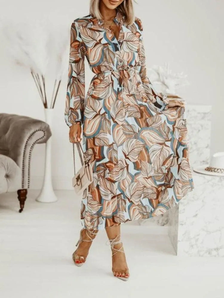 DressBetty - Elegant V Neck Boho Beach Dress