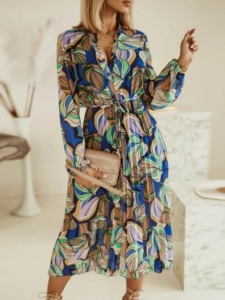 DressBetty - Elegant V Neck Boho Beach Dress