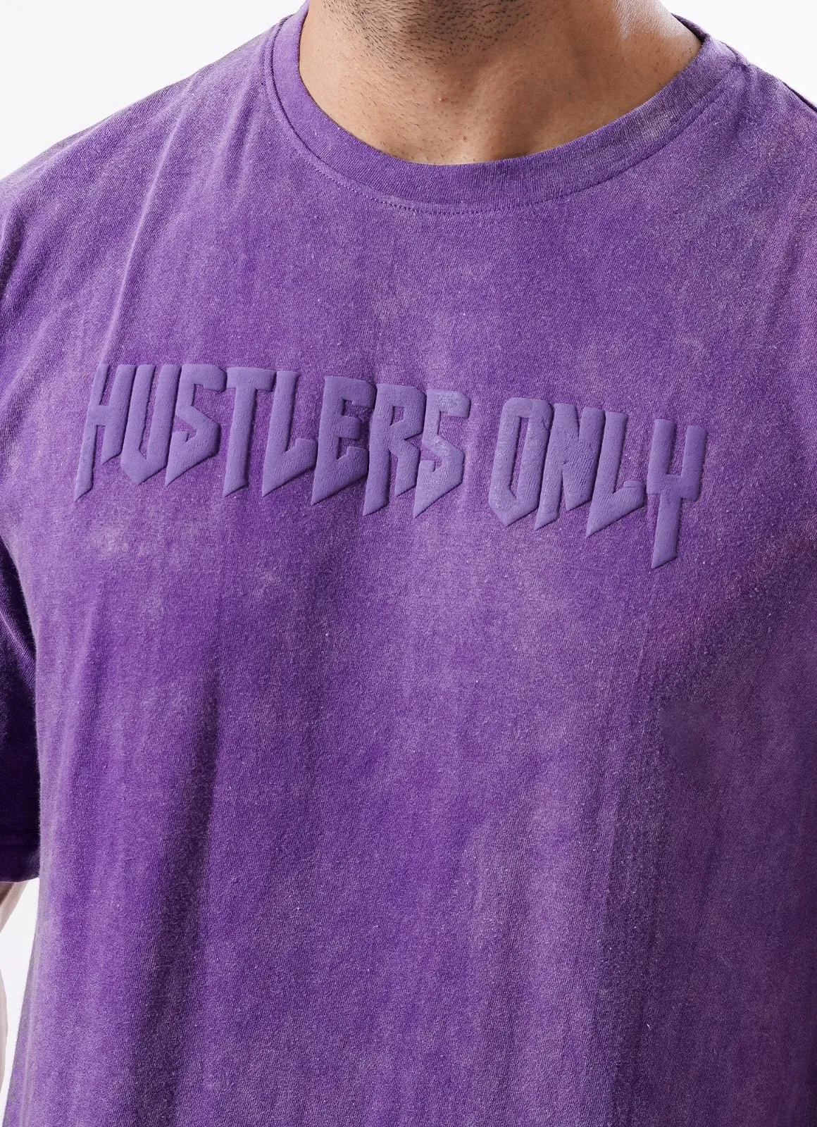 Drippy Acid Wash Tshirt - Purple