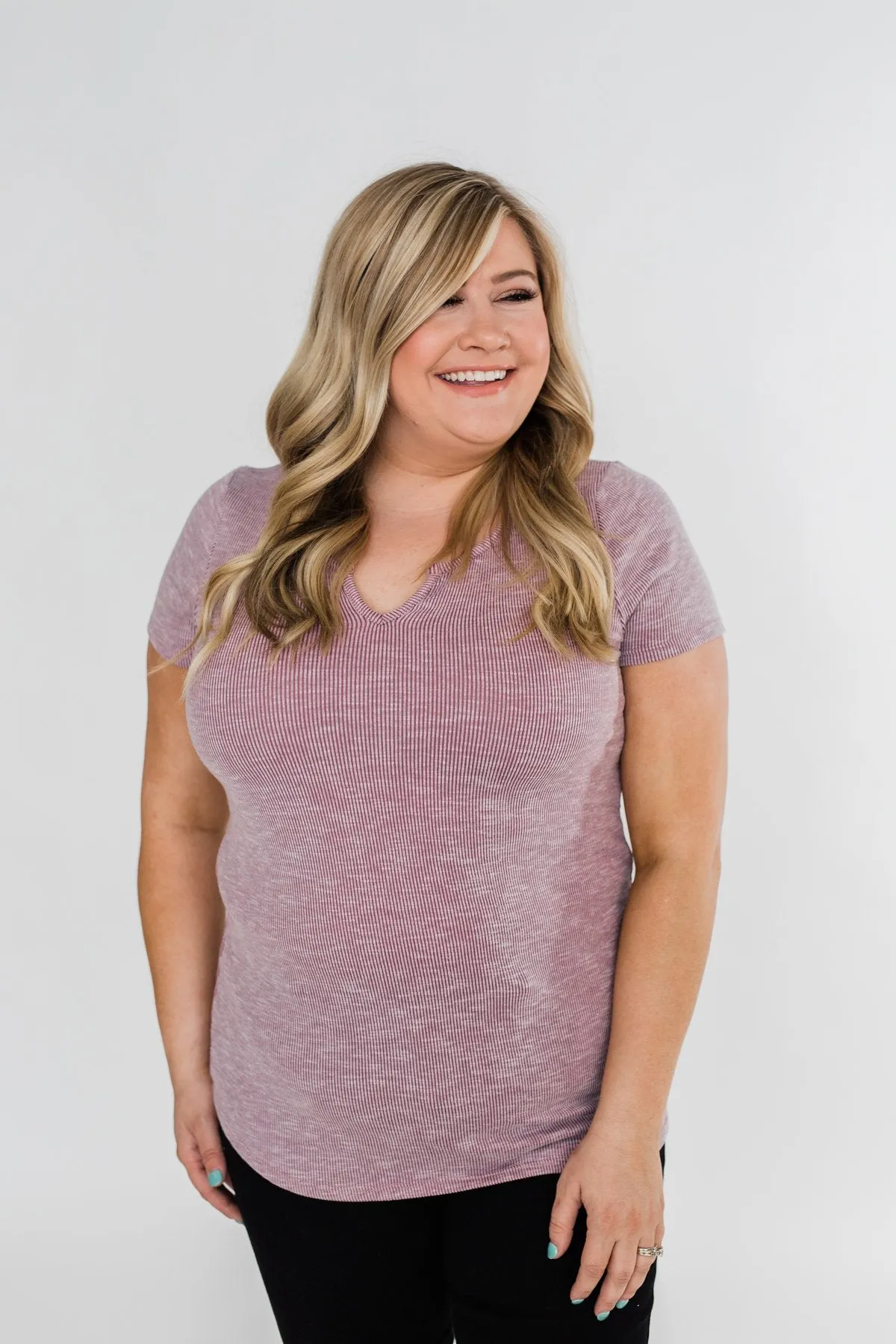 Dusty Purple Notch Top