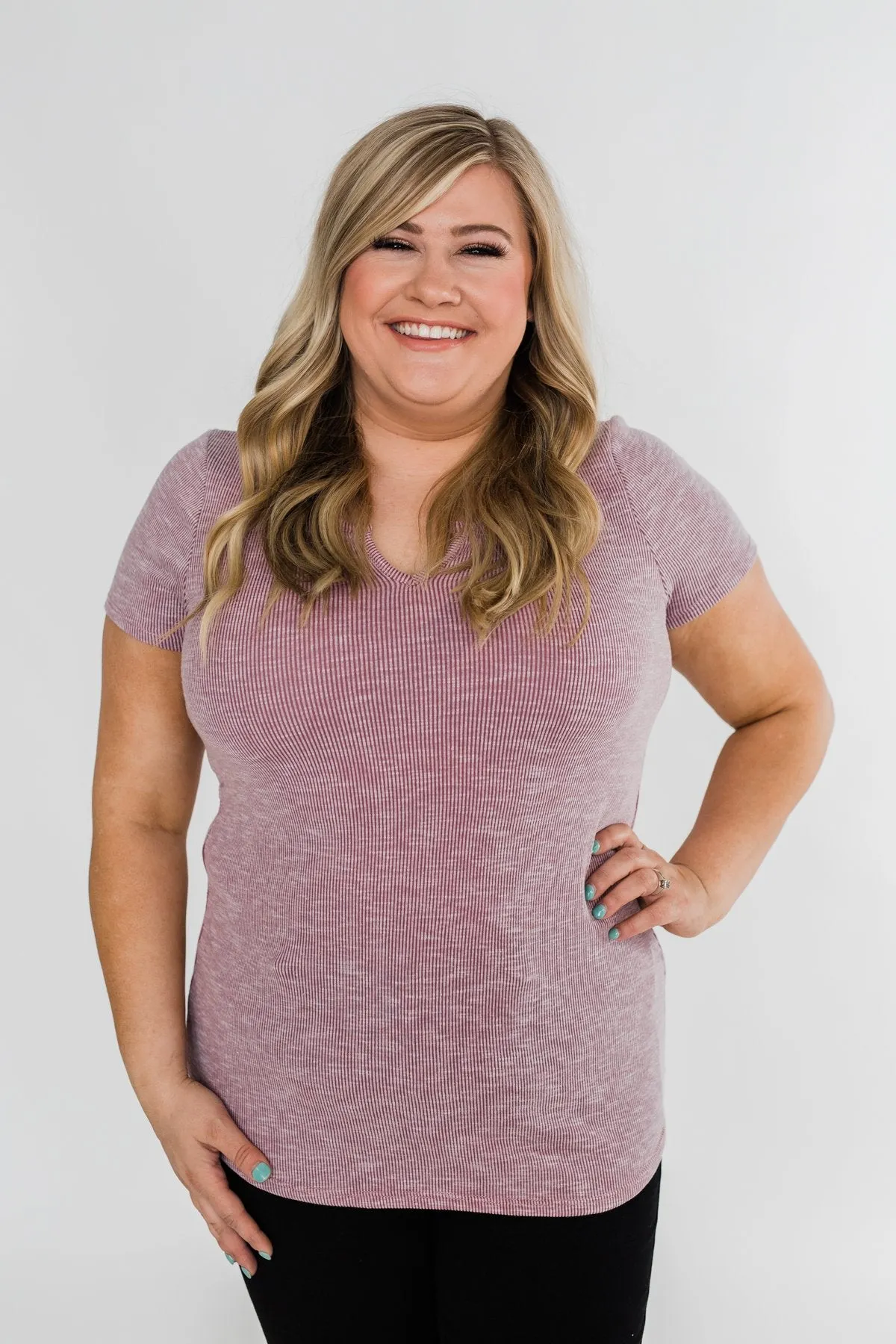 Dusty Purple Notch Top