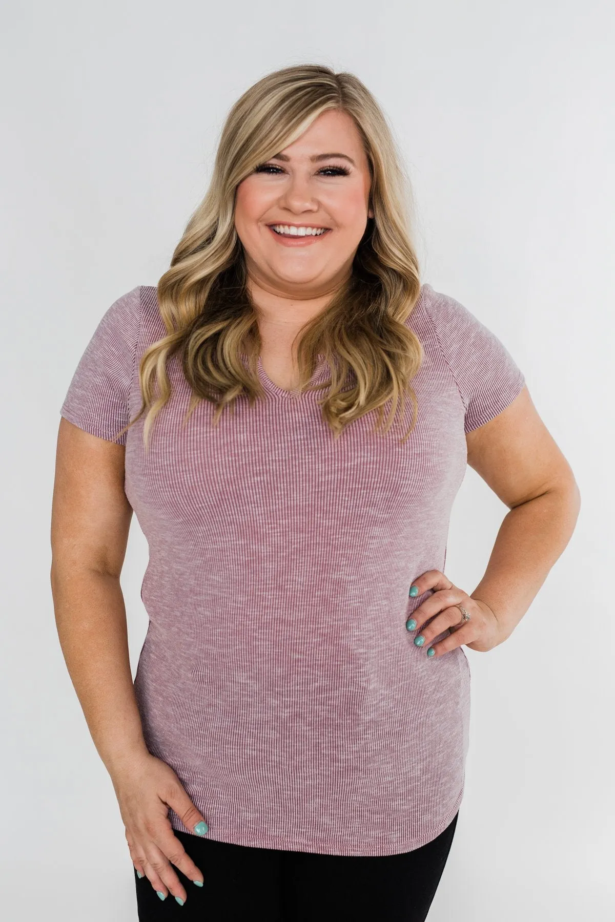 Dusty Purple Notch Top