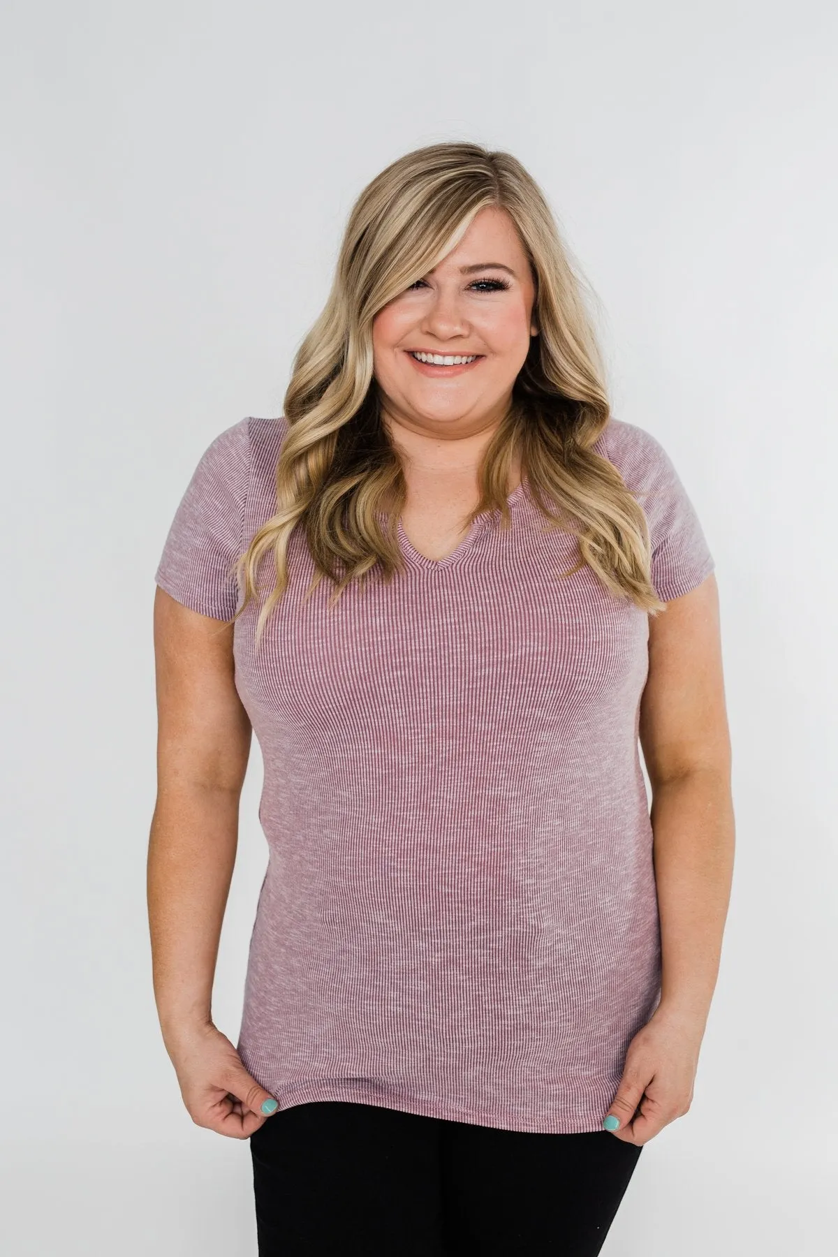 Dusty Purple Notch Top