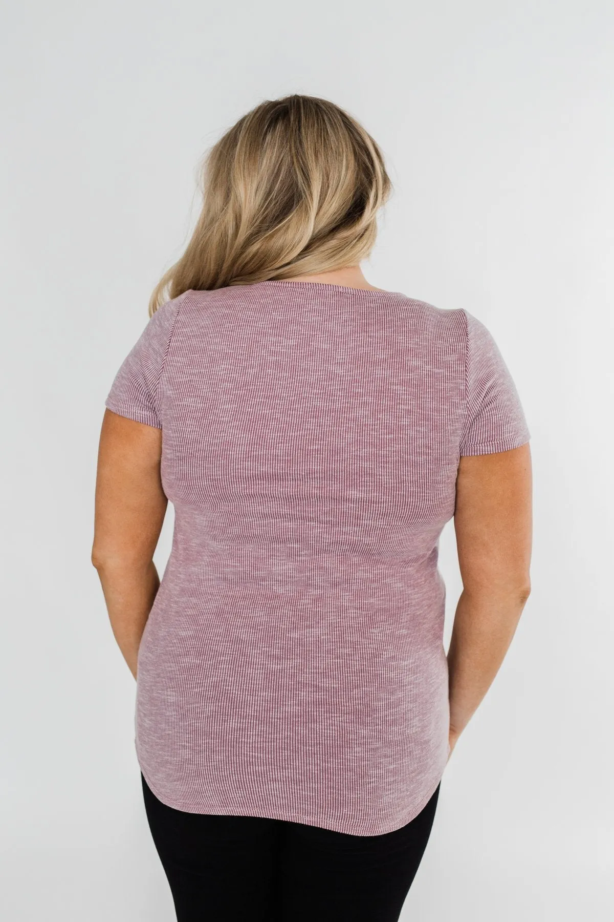 Dusty Purple Notch Top