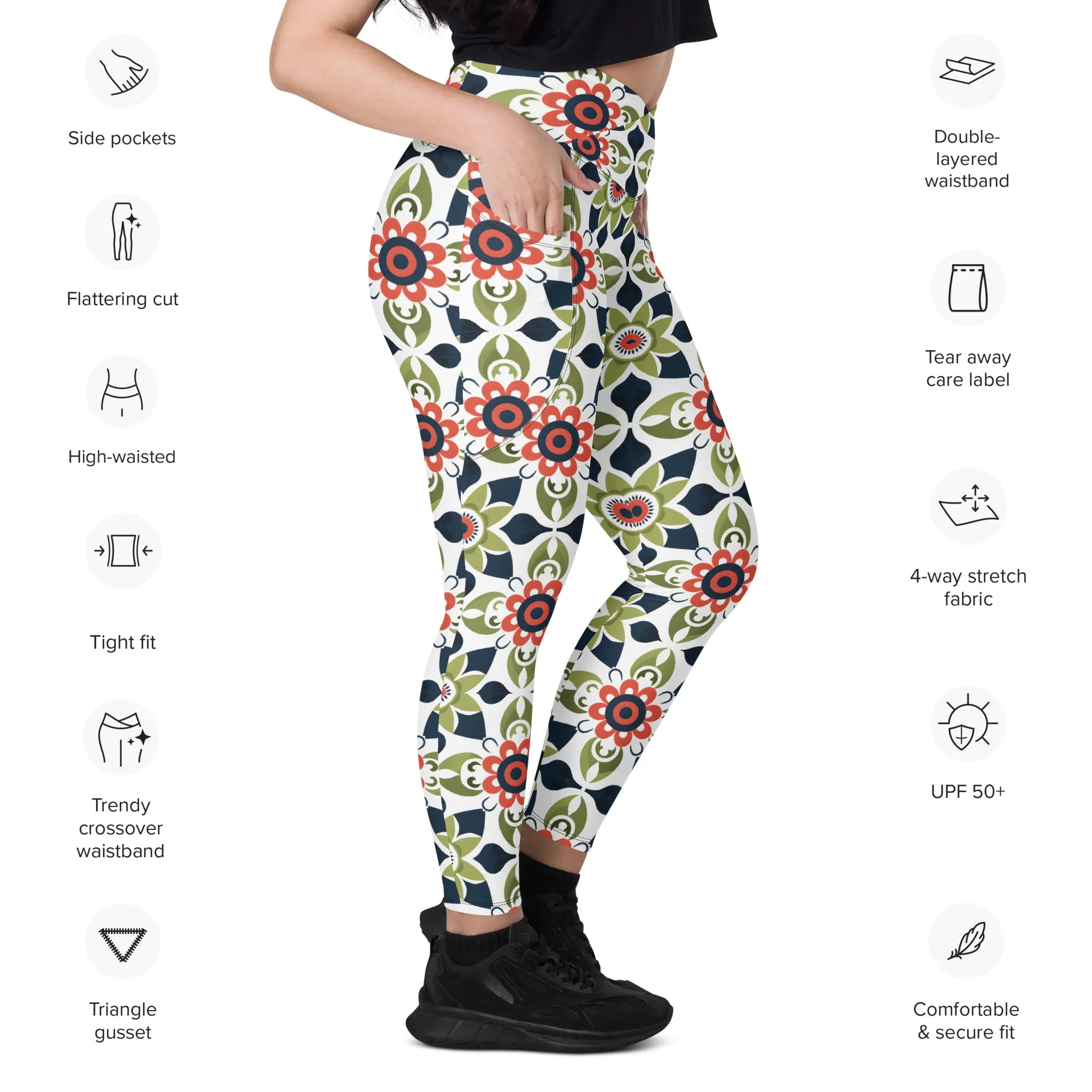 Dynamic Diva Crossover leggings with pockets