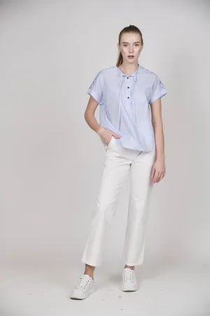 Effortless Chic Striped Blouse
