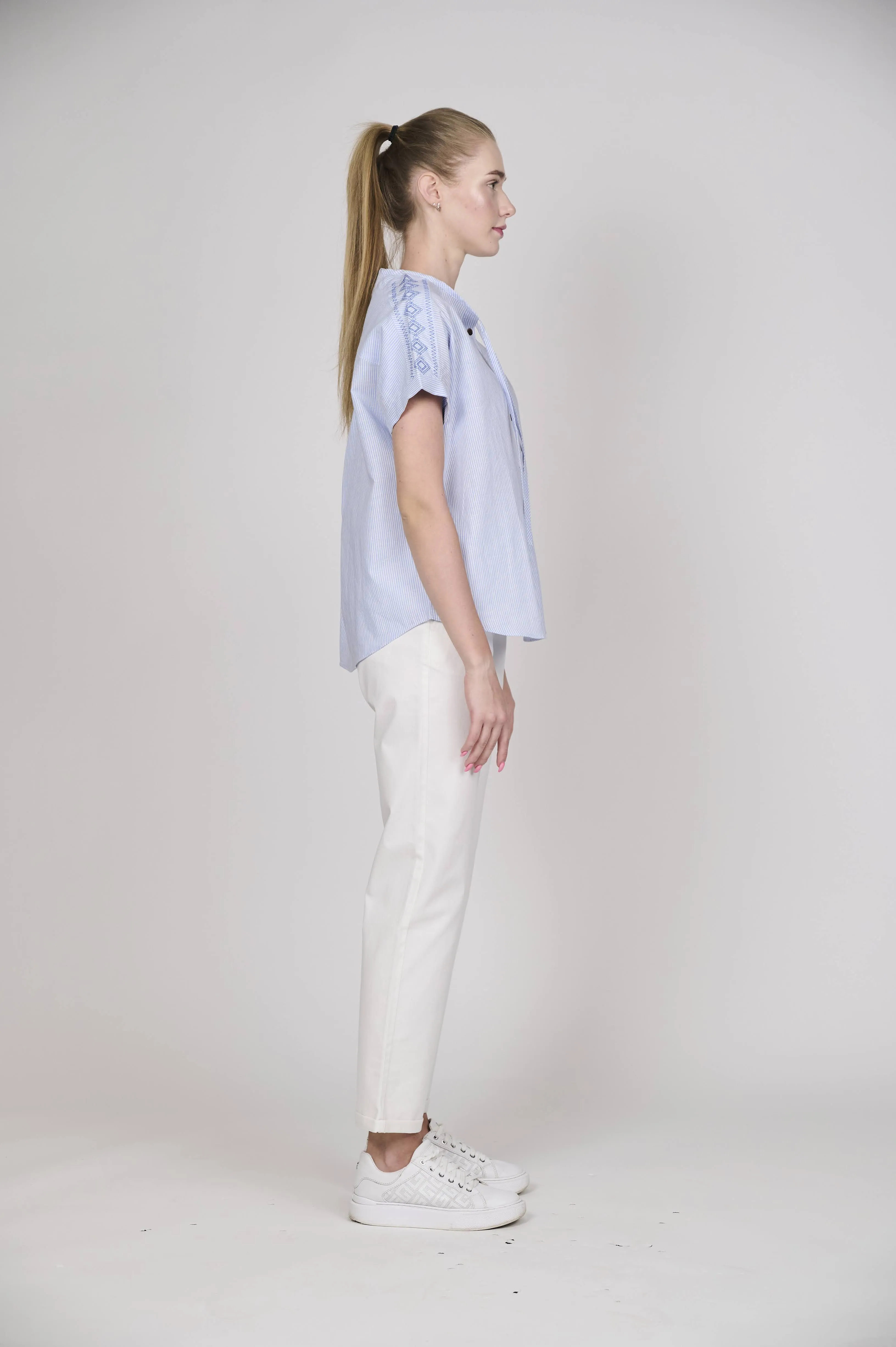 Effortless Chic Striped Blouse