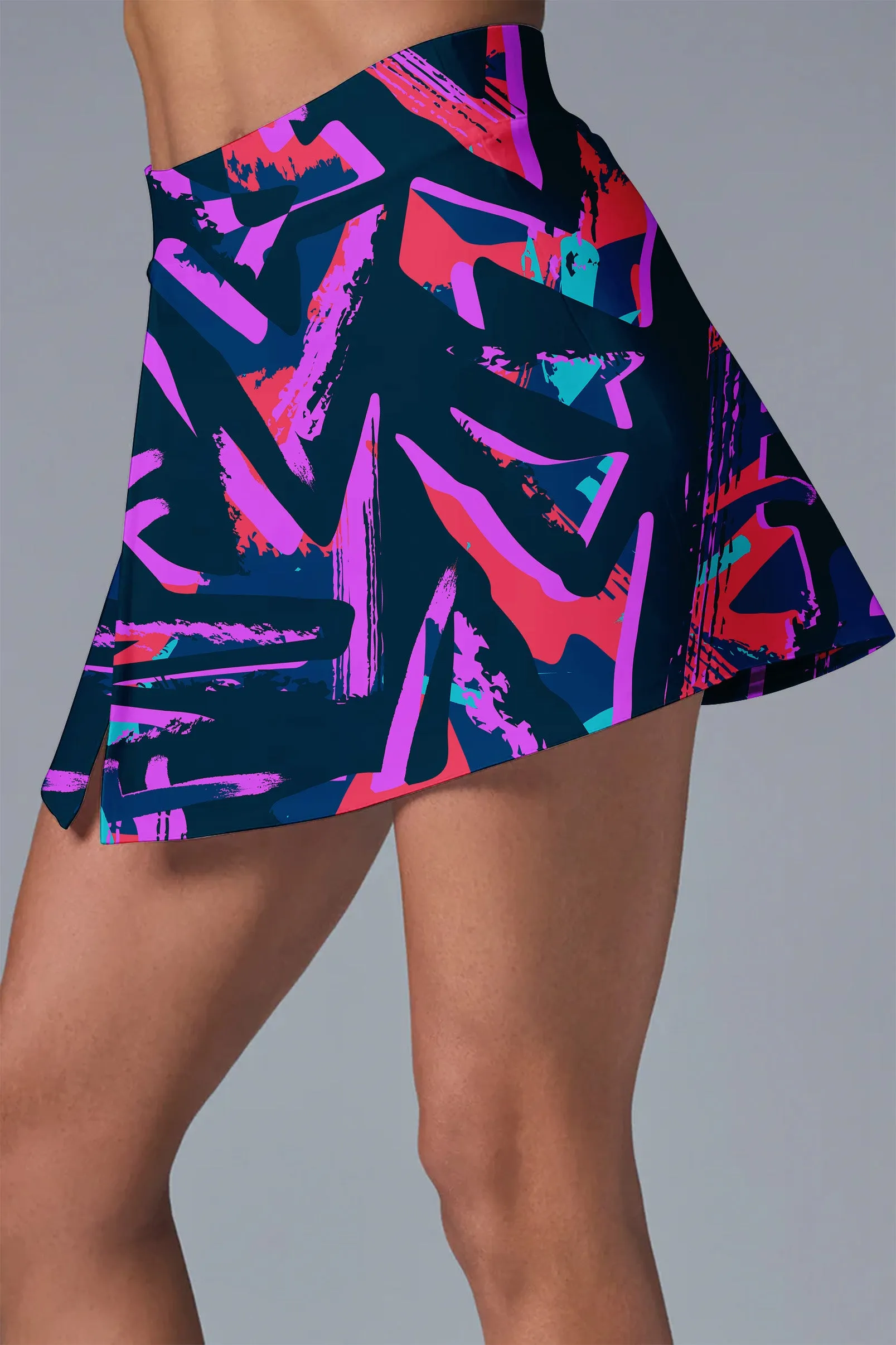 Electric Motion Activewear Set – Women’s Crop Top & Skort for Tennis, Pickleball, Gym & More