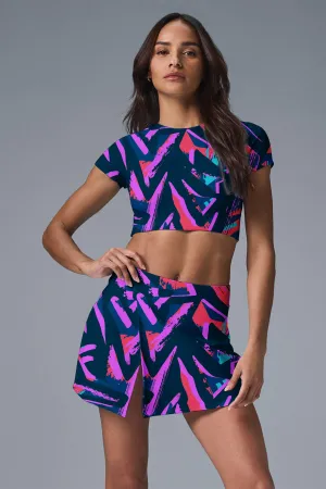 Electric Motion Activewear Set – Women’s Crop Top & Skort for Tennis, Pickleball, Gym & More