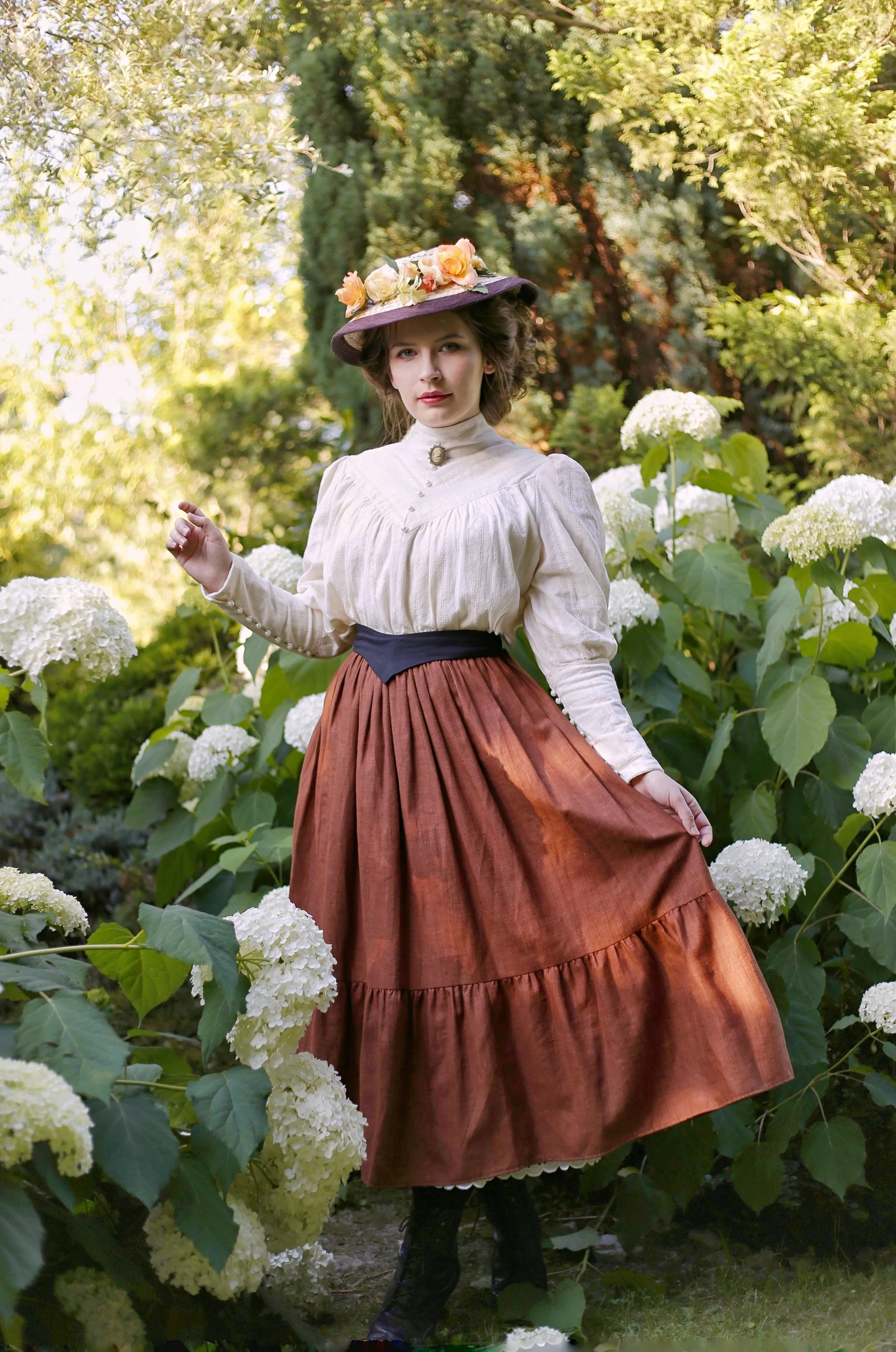 Elegant Edwardian Blouse (real pearls)