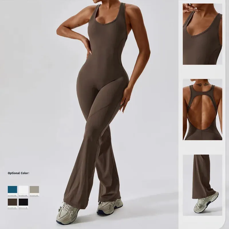 Elegant Sport Yoga Workout Jumpsuit