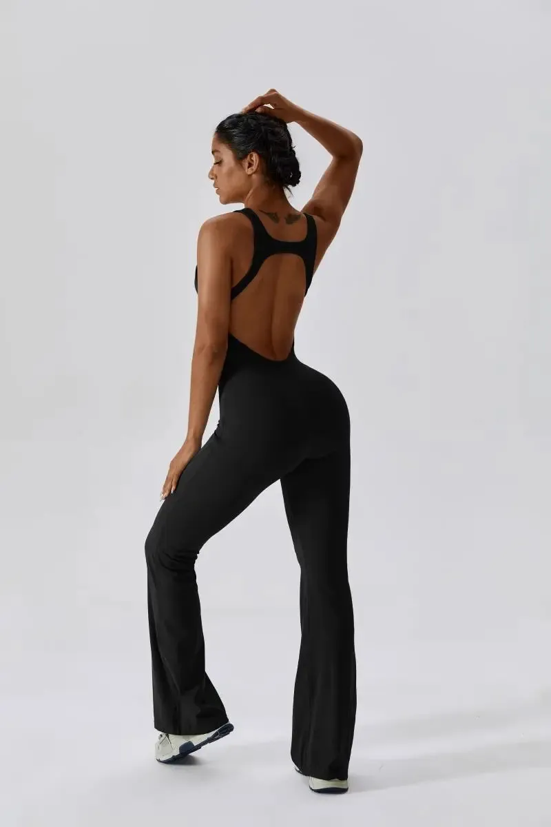Elegant Sport Yoga Workout Jumpsuit