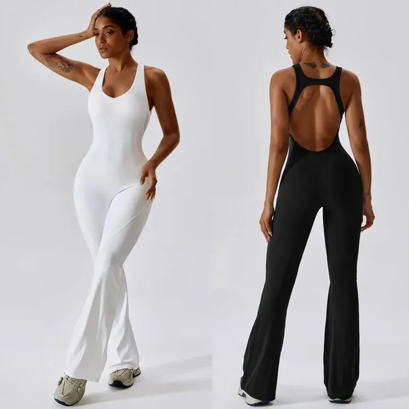 Elegant Sport Yoga Workout Jumpsuit