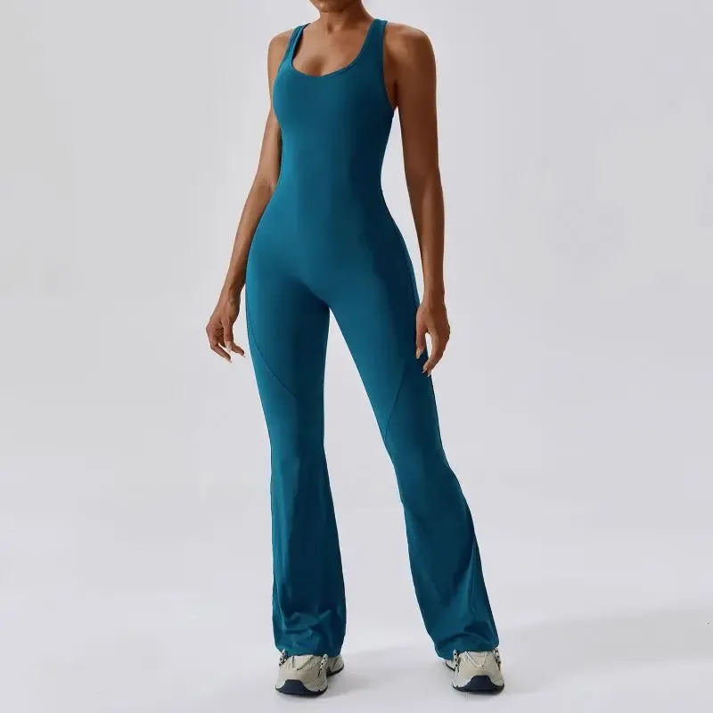 Elegant Sport Yoga Workout Jumpsuit