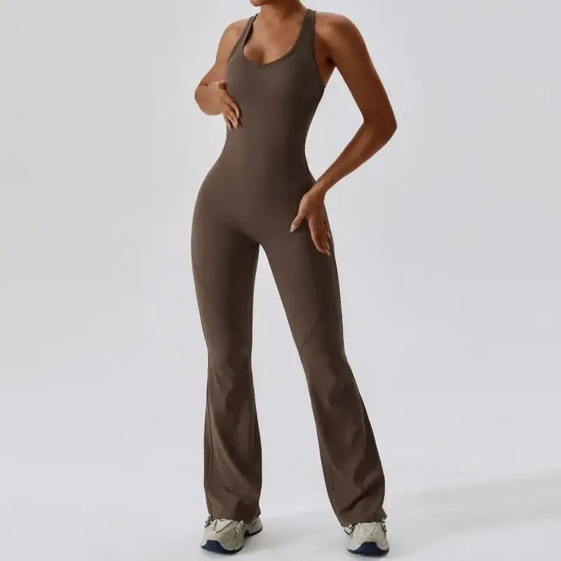 Elegant Sport Yoga Workout Jumpsuit