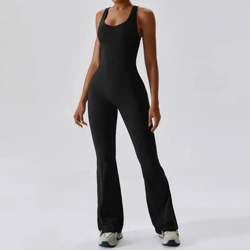 Elegant Sport Yoga Workout Jumpsuit