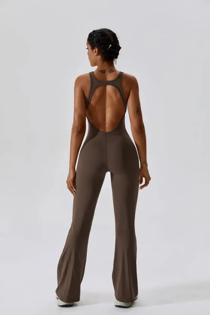 Elegant Sport Yoga Workout Jumpsuit