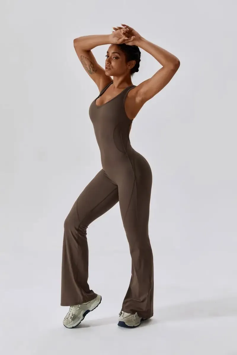 Elegant Sport Yoga Workout Jumpsuit
