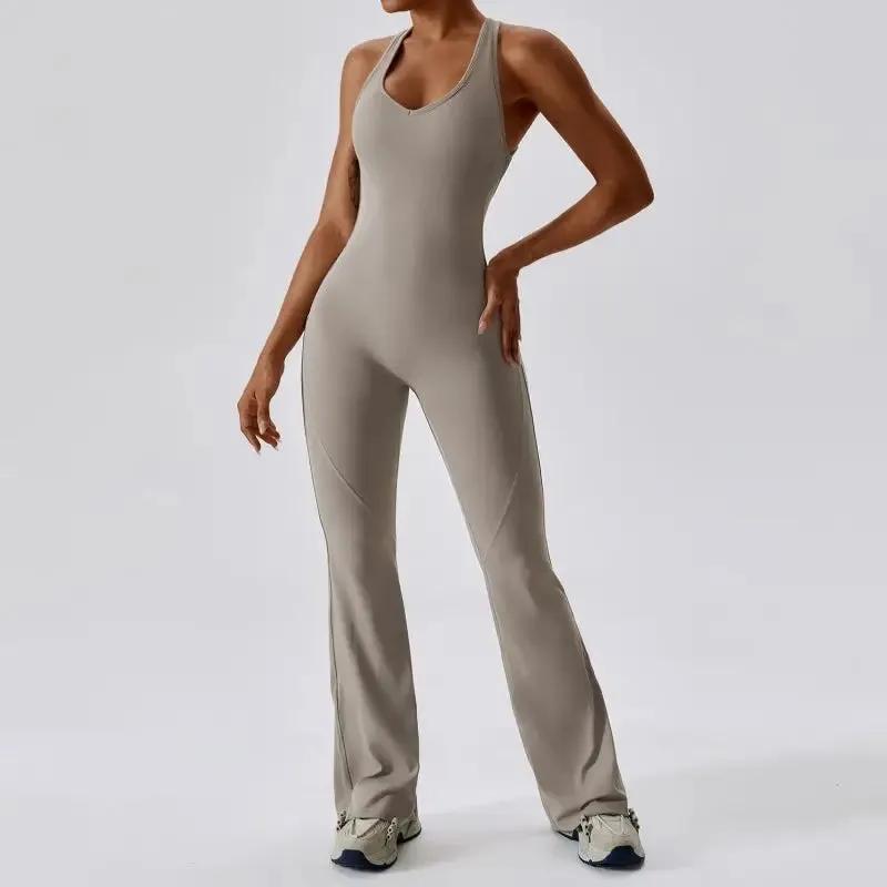 Elegant Sport Yoga Workout Jumpsuit