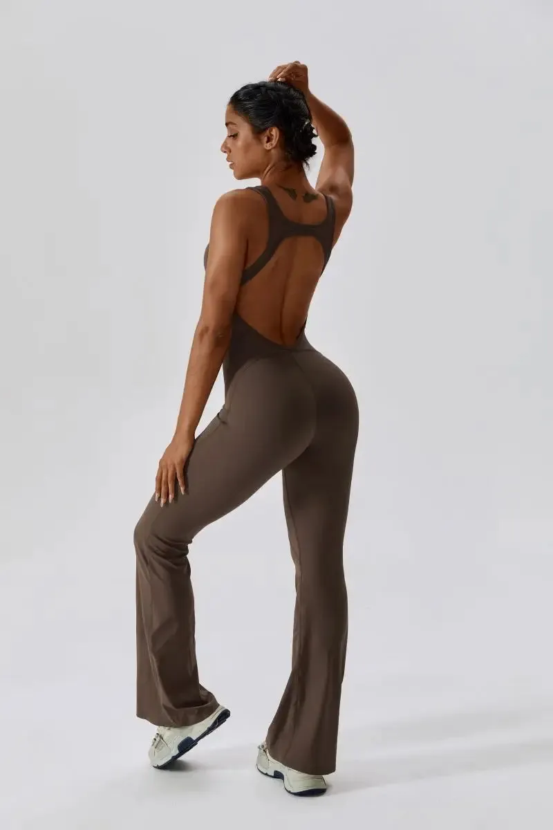 Elegant Sport Yoga Workout Jumpsuit