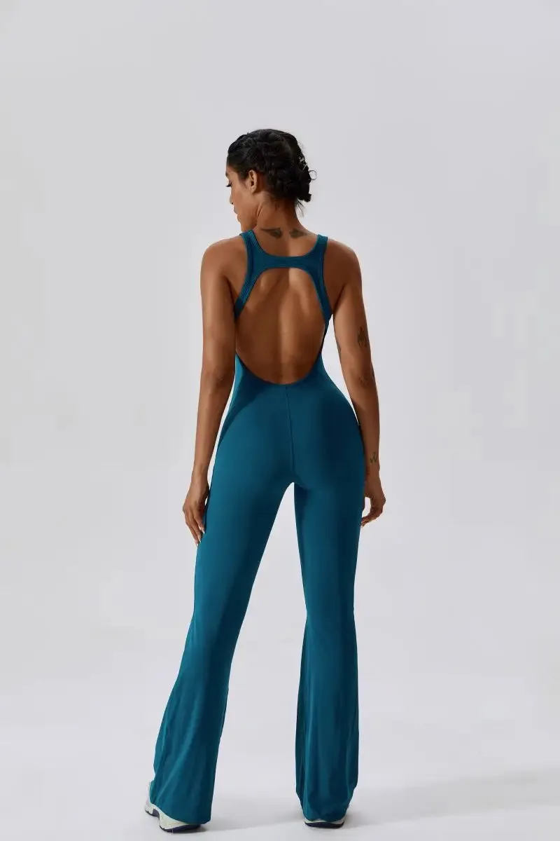 Elegant Sport Yoga Workout Jumpsuit