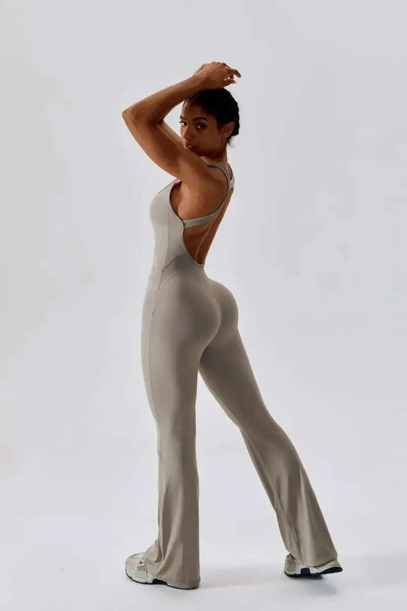 Elegant Sport Yoga Workout Jumpsuit