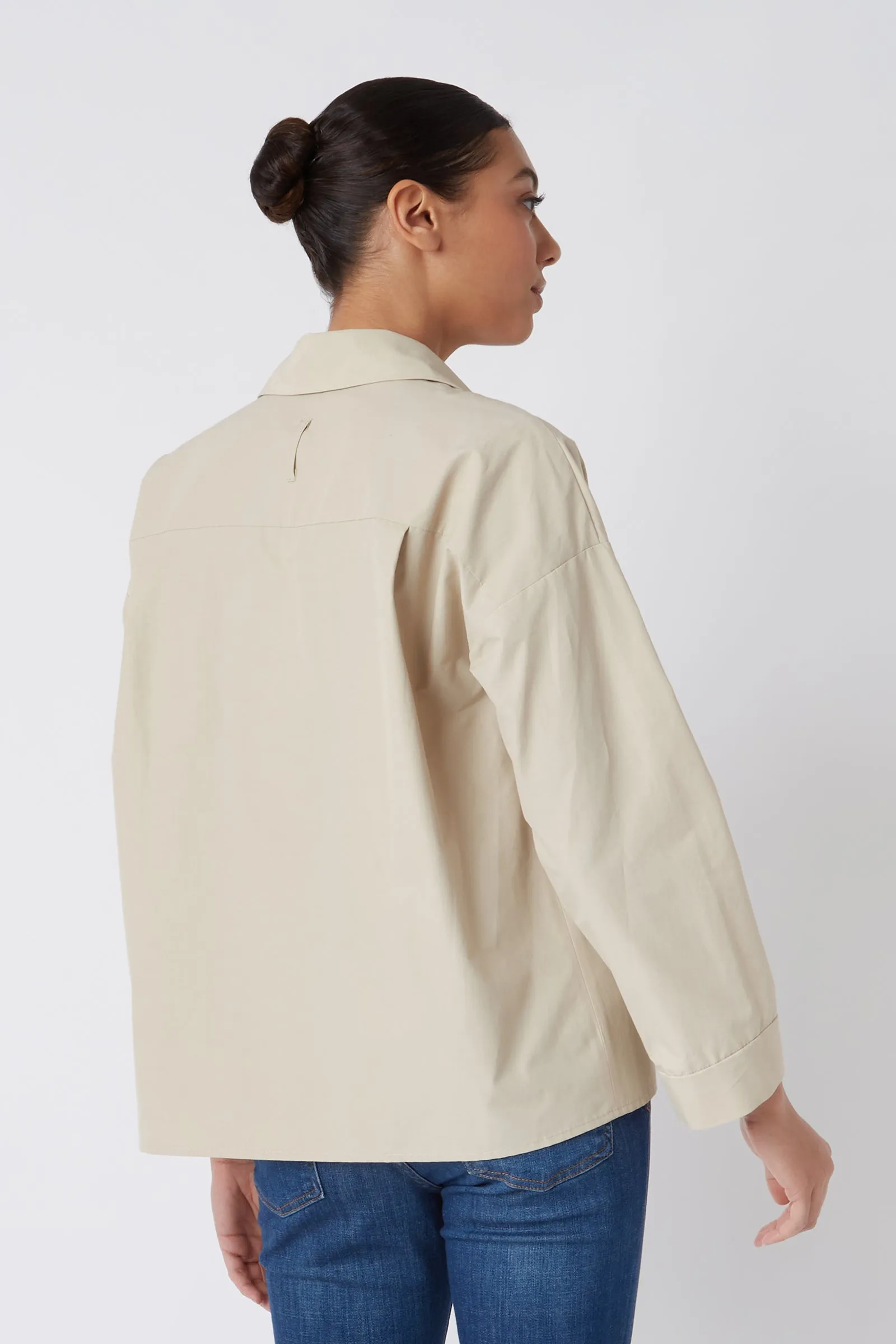 Emma Collared Kimono - Classic Khaki