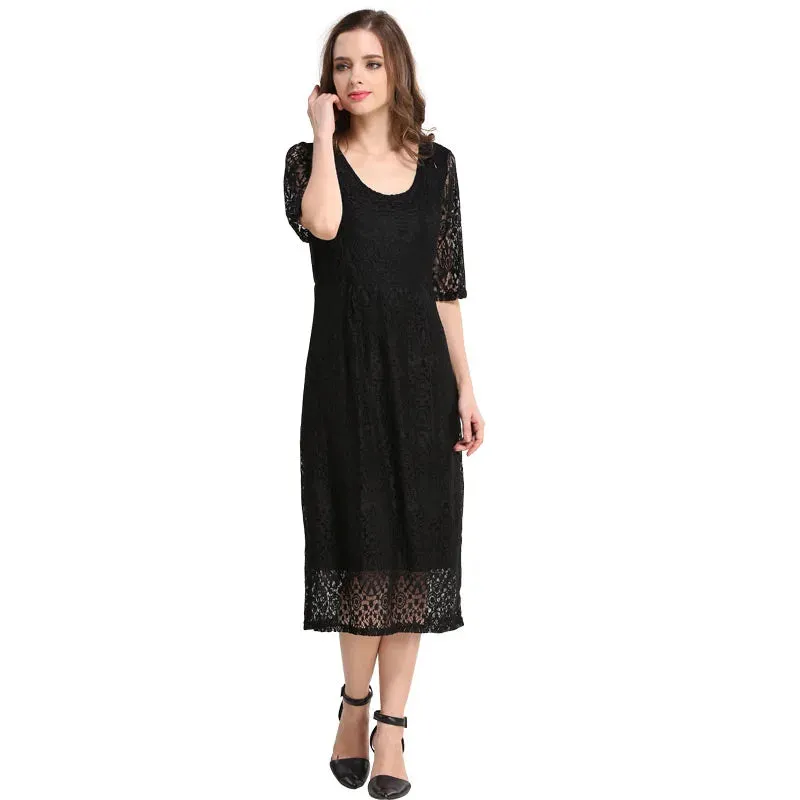 Emotion Moms New Lace Maternity Clothes Party Maternity Dresses Nursing Breastfeeding Dress For Pregnant Women Pregnancy Dress