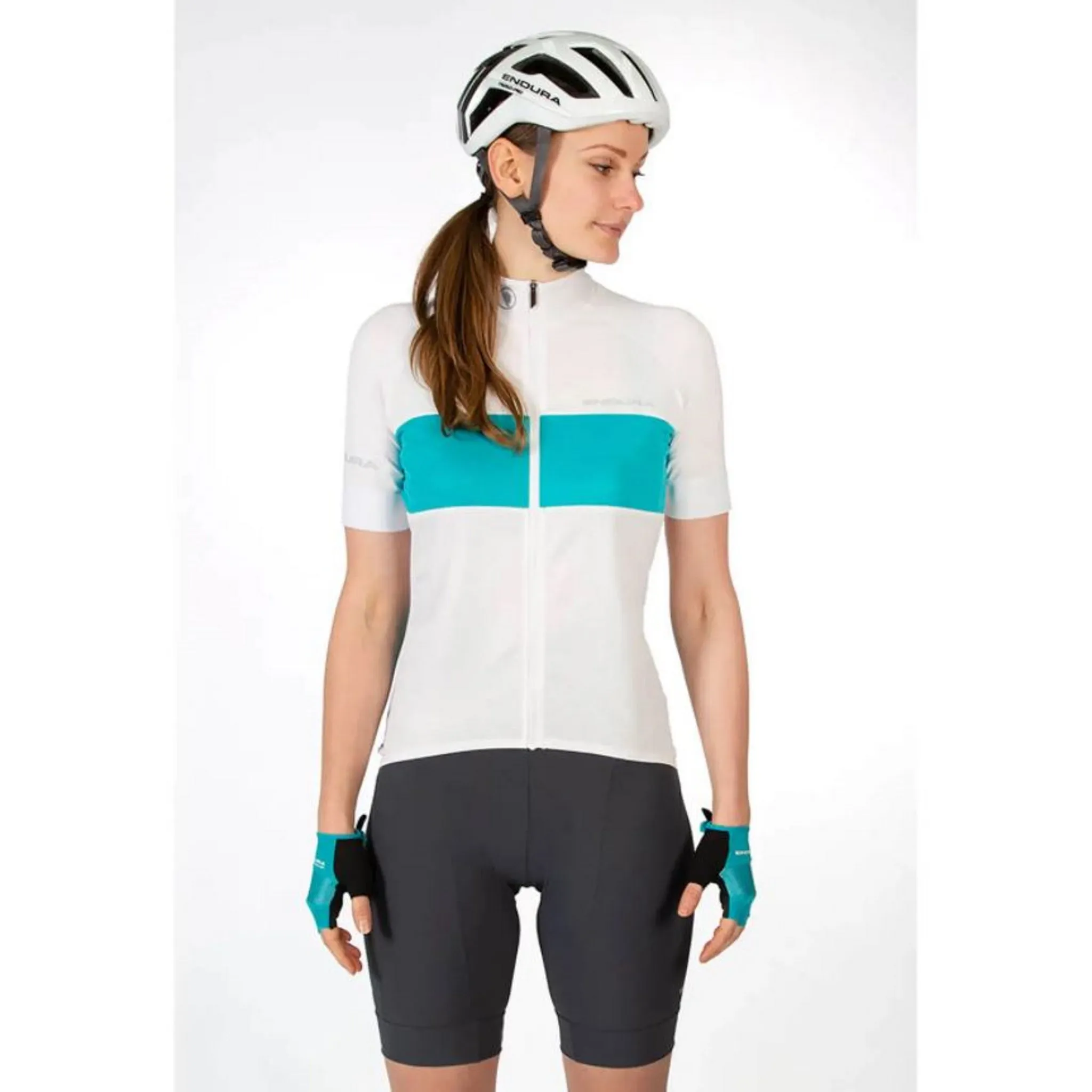 Endura Women's FS260-Pro Short Sleeve Jersey White
