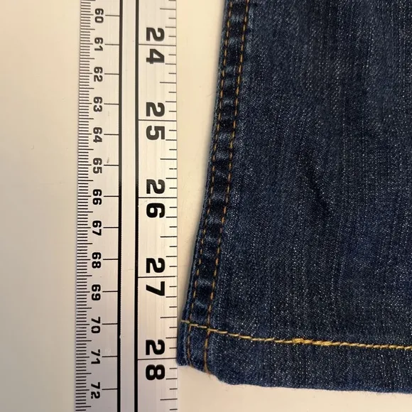 ESCADA Sport Kate Bootcut Jeans Dark Wash Braided Belt Loops Italy Sz 46 Vintage