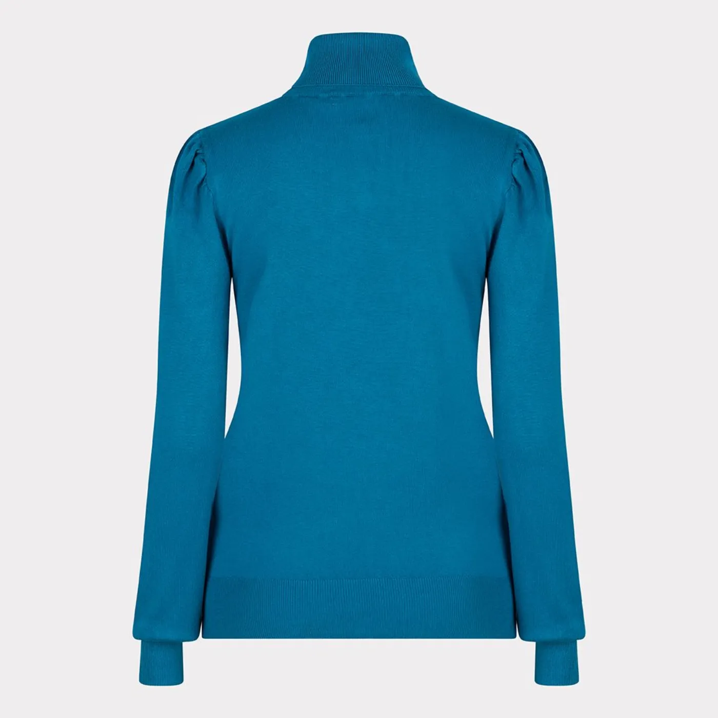 Esqualo High Neck Button Detail Sweater | Petrol