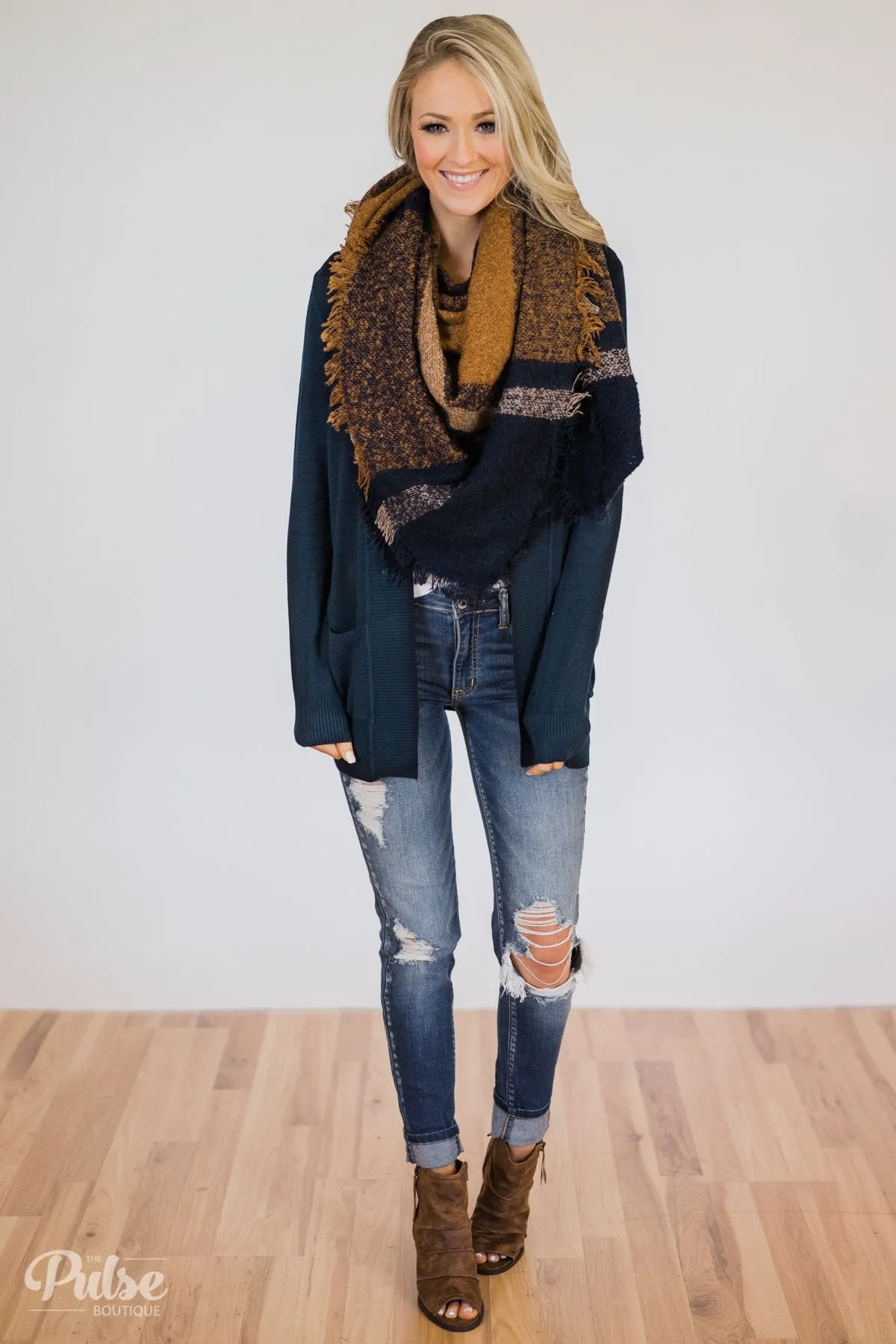 Essential Cardigan- Navy
