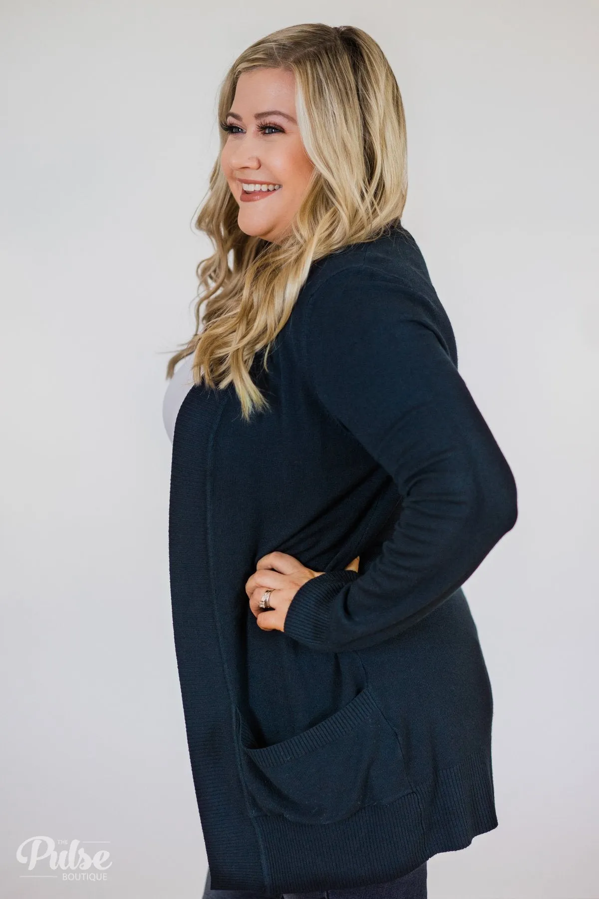Essential Cardigan- Navy