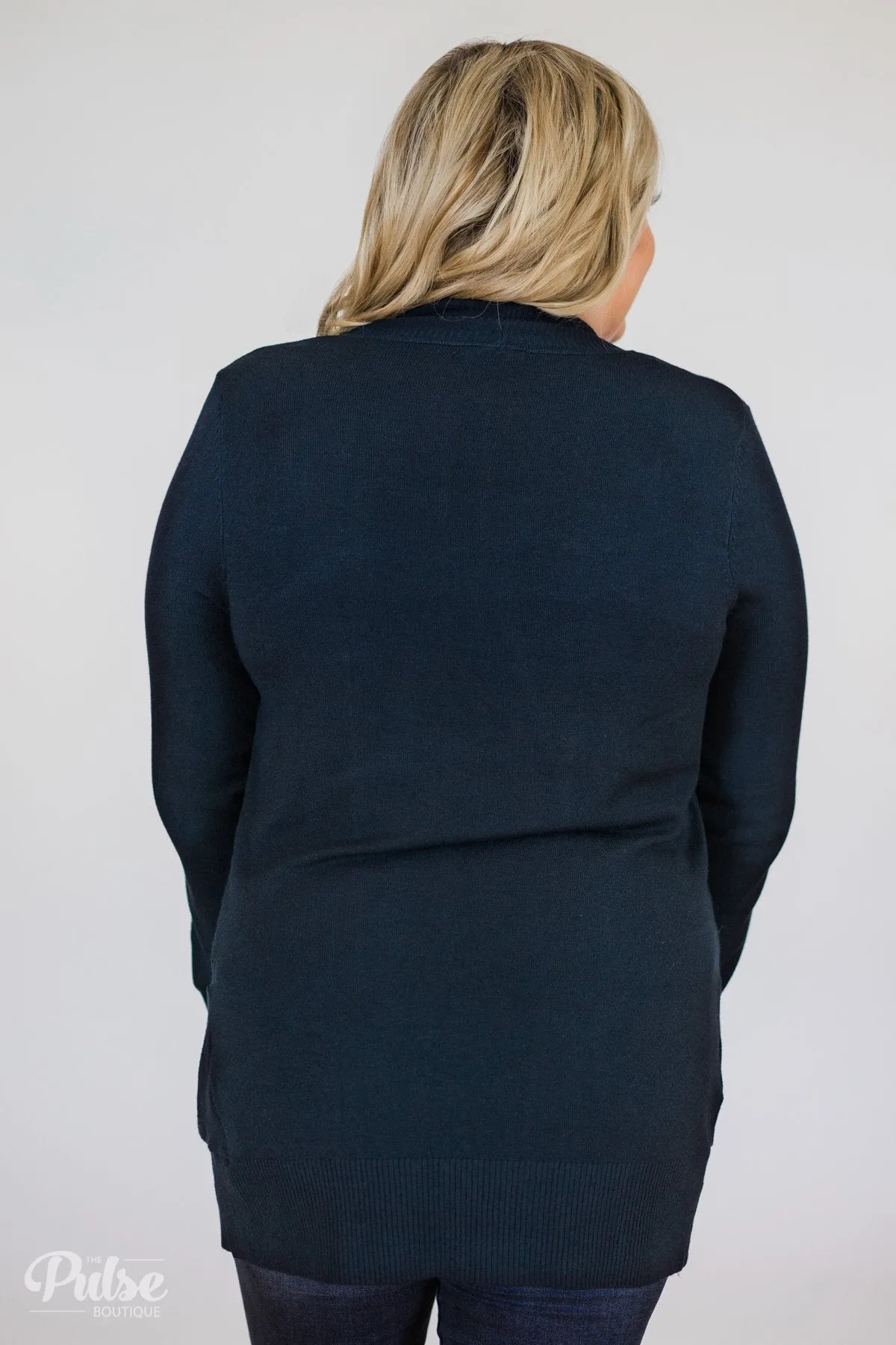 Essential Cardigan- Navy