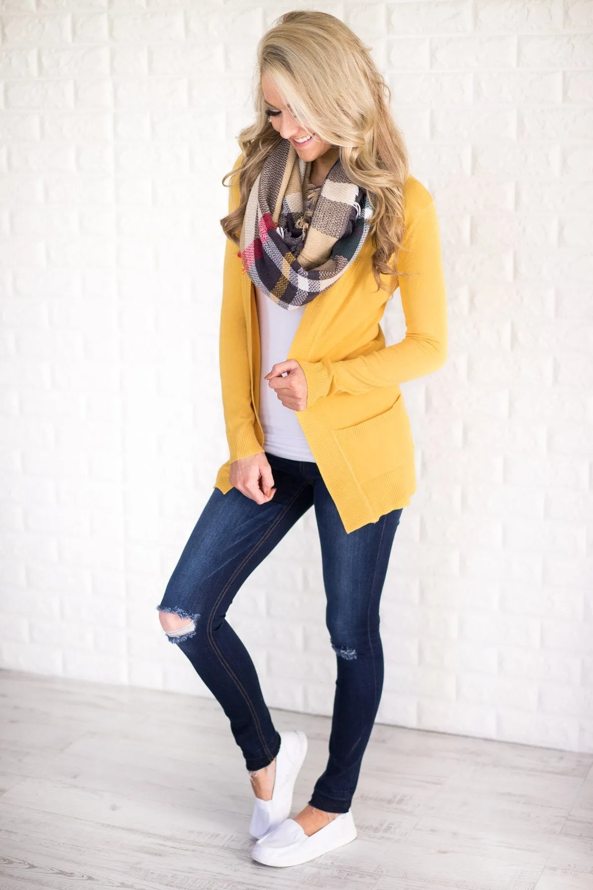 Essential Yellow Cardigan