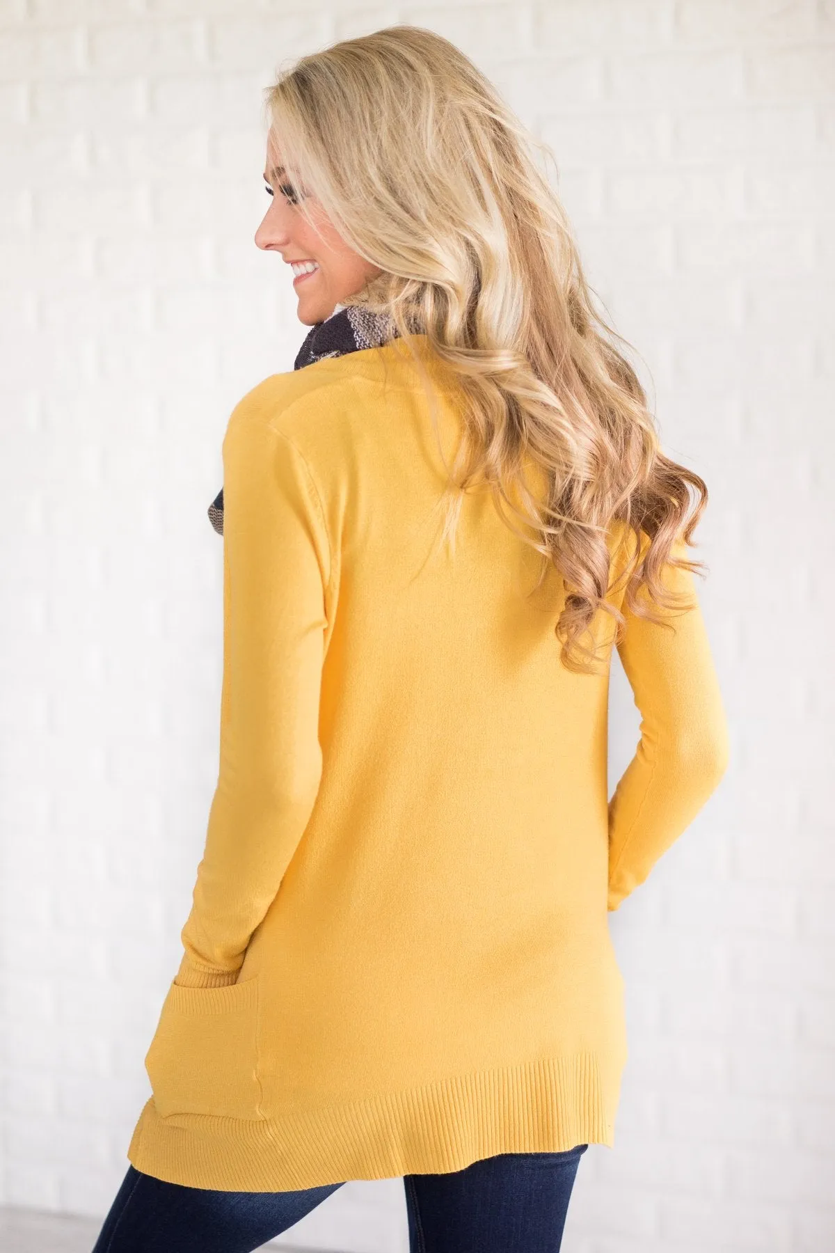 Essential Yellow Cardigan