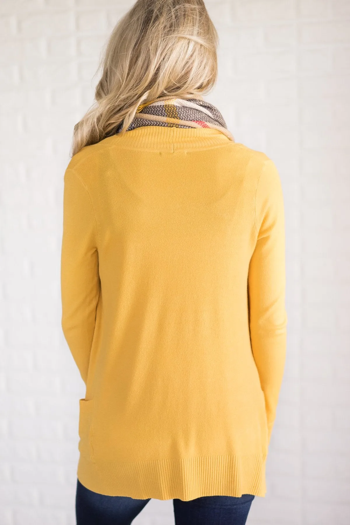 Essential Yellow Cardigan