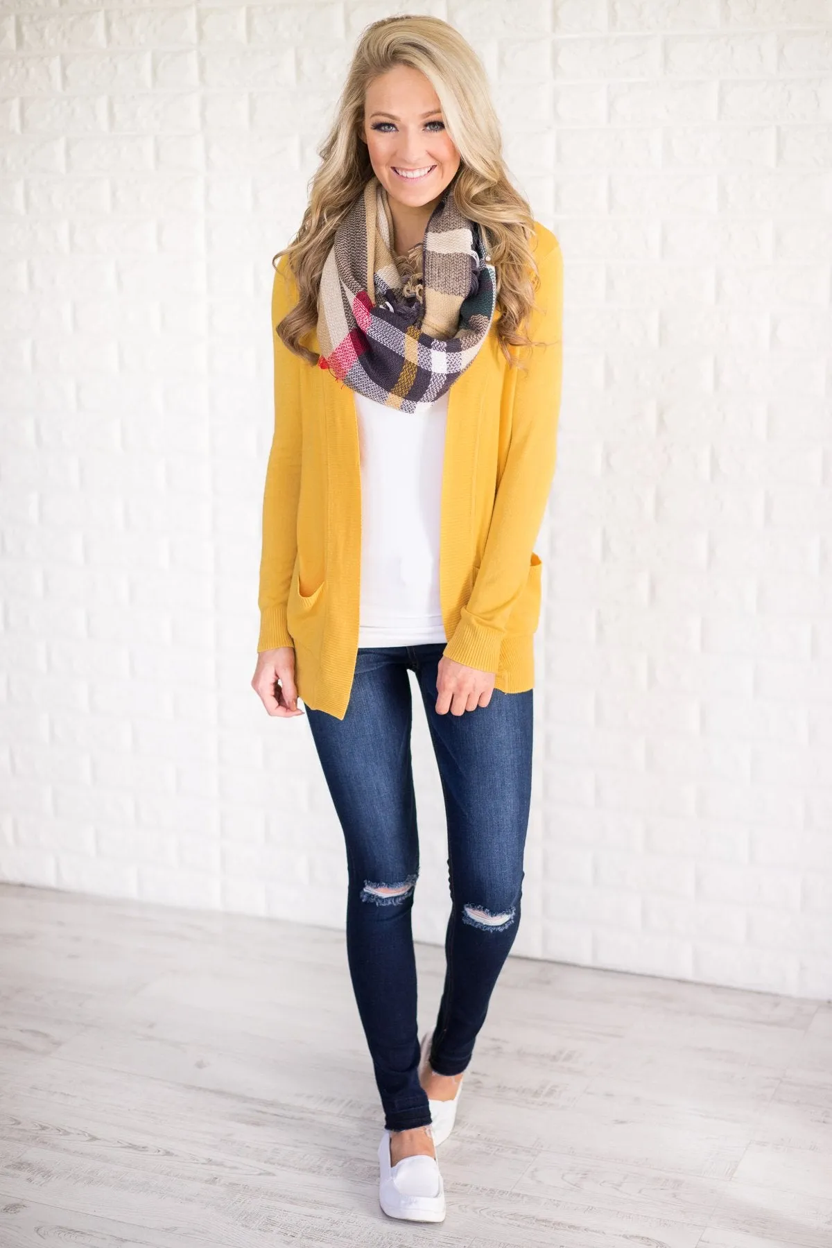 Essential Yellow Cardigan