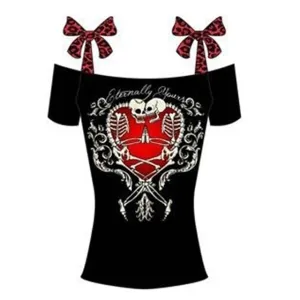 Fashion Black Punk Rock Gothic T Shirt
