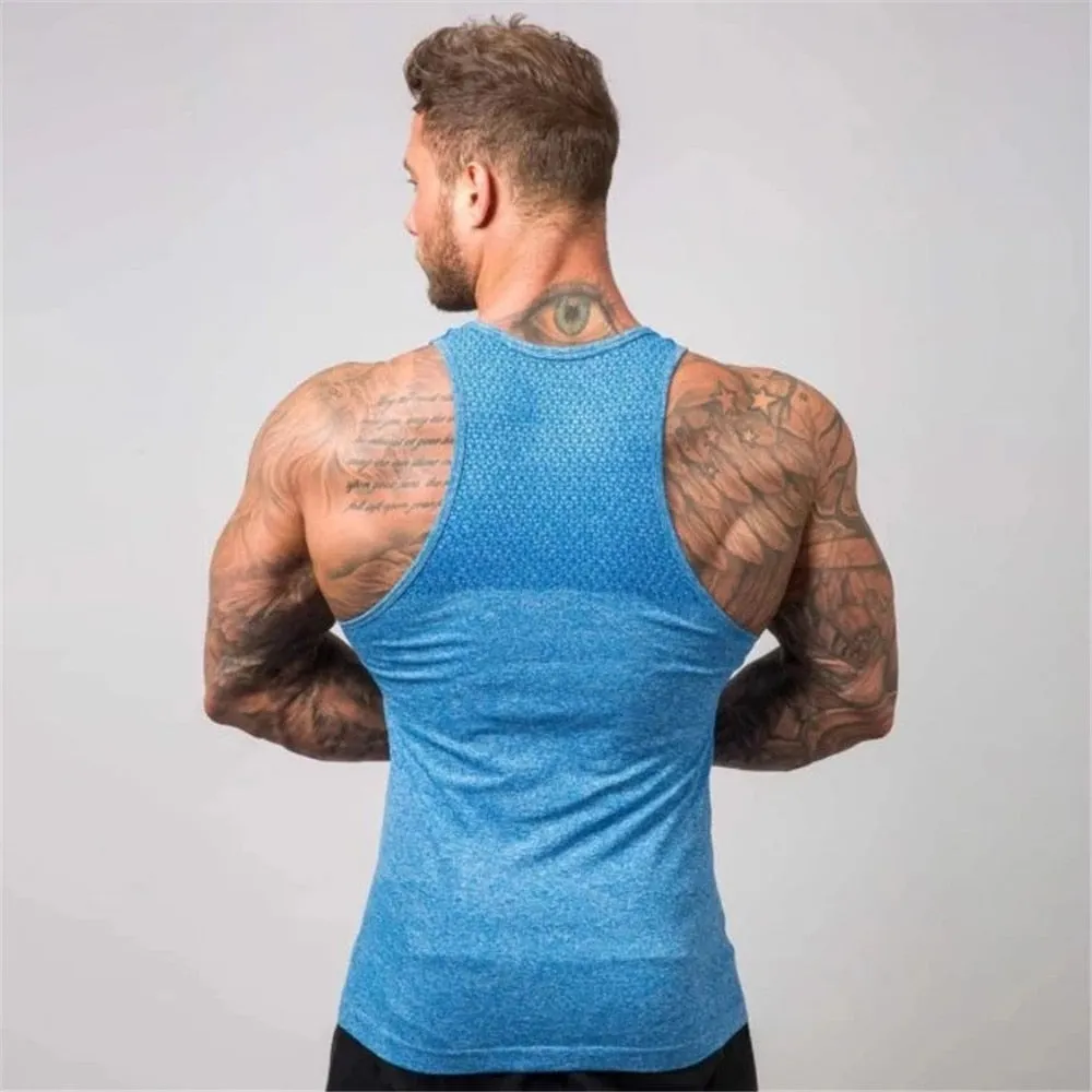 fashion brand bodybuilding tank top tank top muscle Breathable quick-drying men sleeveless vest