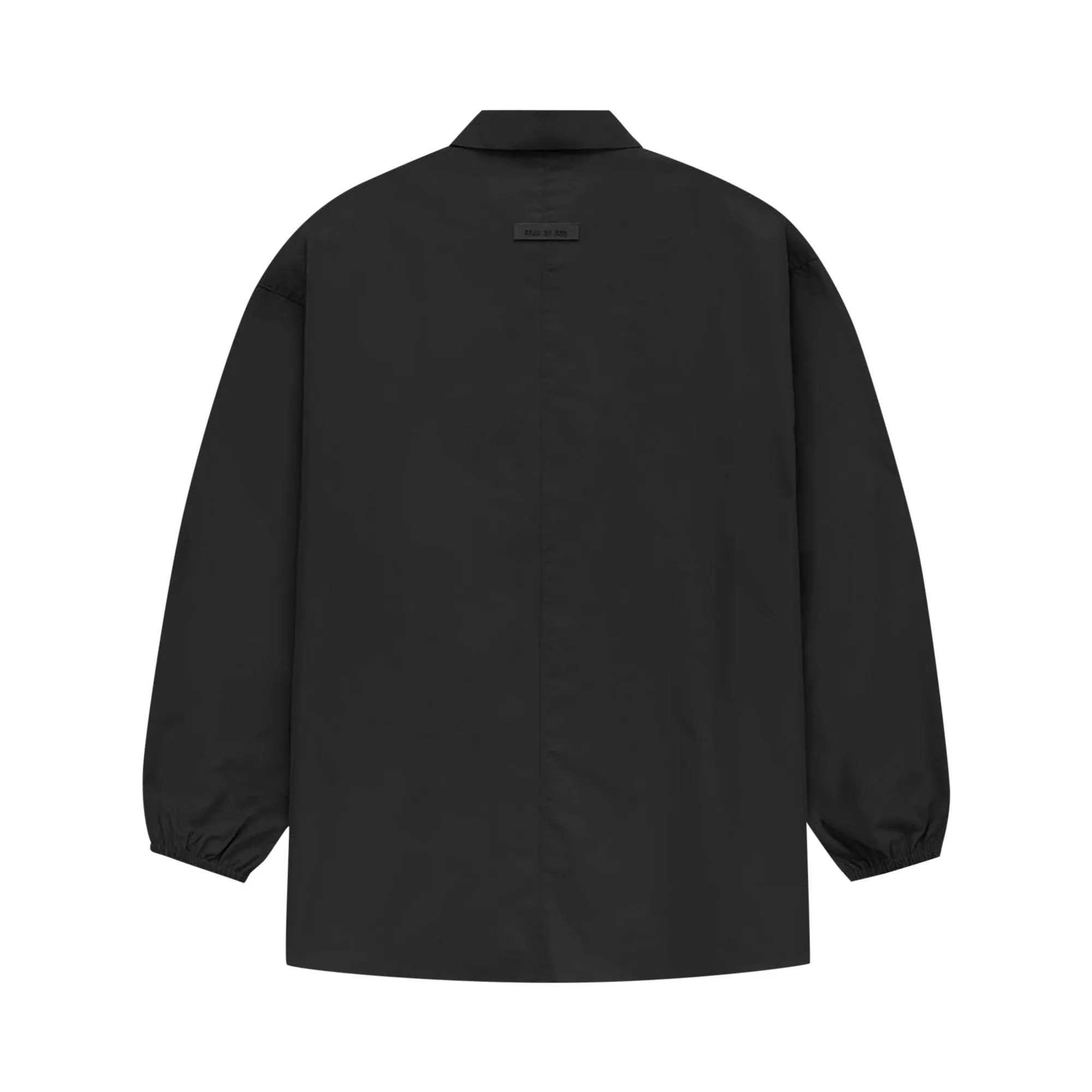 Fear of God Essentials Button Down Shirt, Jet Black