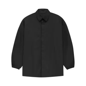 Fear of God Essentials Button Down Shirt, Jet Black