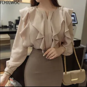 Female Korea Chic Tops Blusas Women