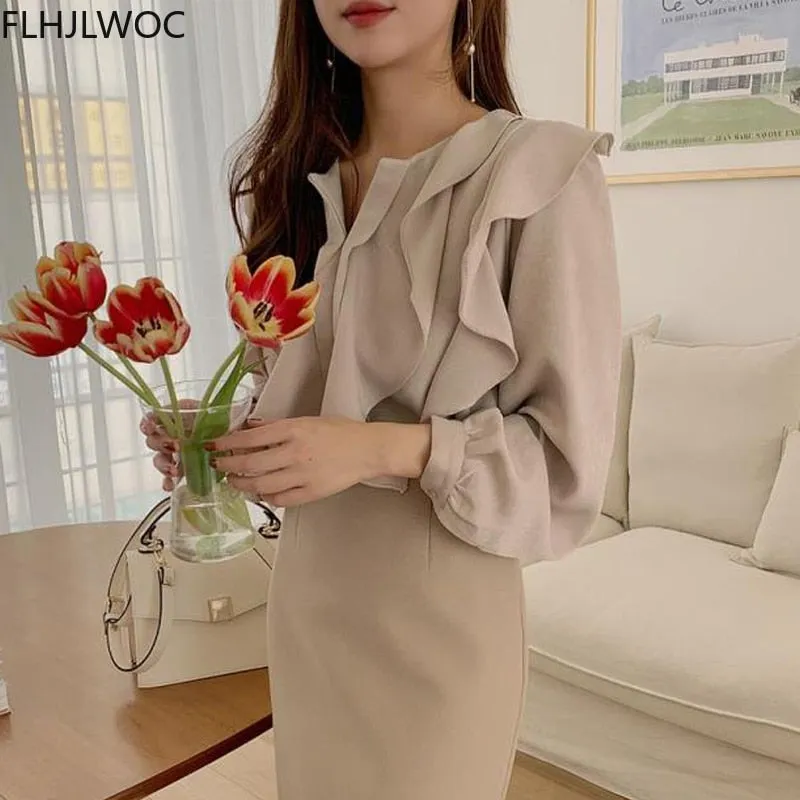Female Korea Chic Tops Blusas Women