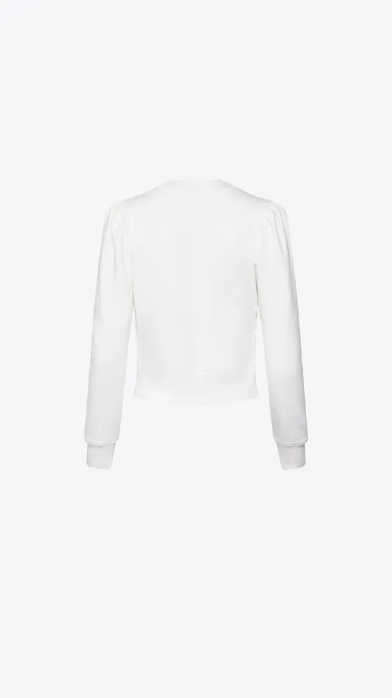 Femme Henley Sweatshirt - White