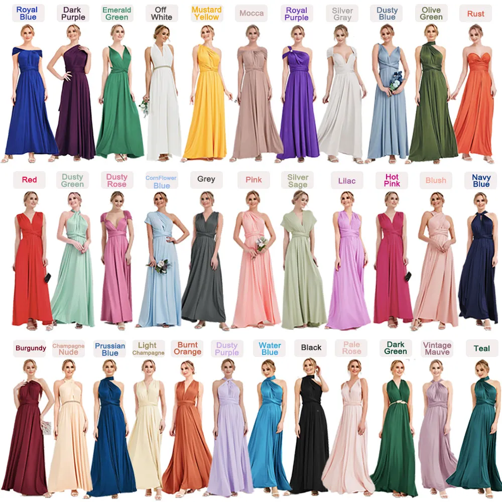 [Final Sale] Dusty Lilac Infinity Wrap Maxi Bridesmaid Dress