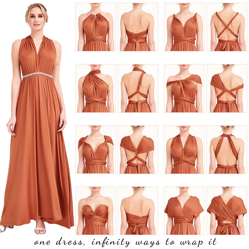 [Final Sale] Plum Infinity Wrap Bridesmaid Convertible Dress
