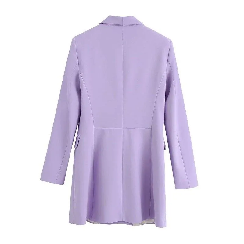Flap Pockets Outerwear Chic Tops