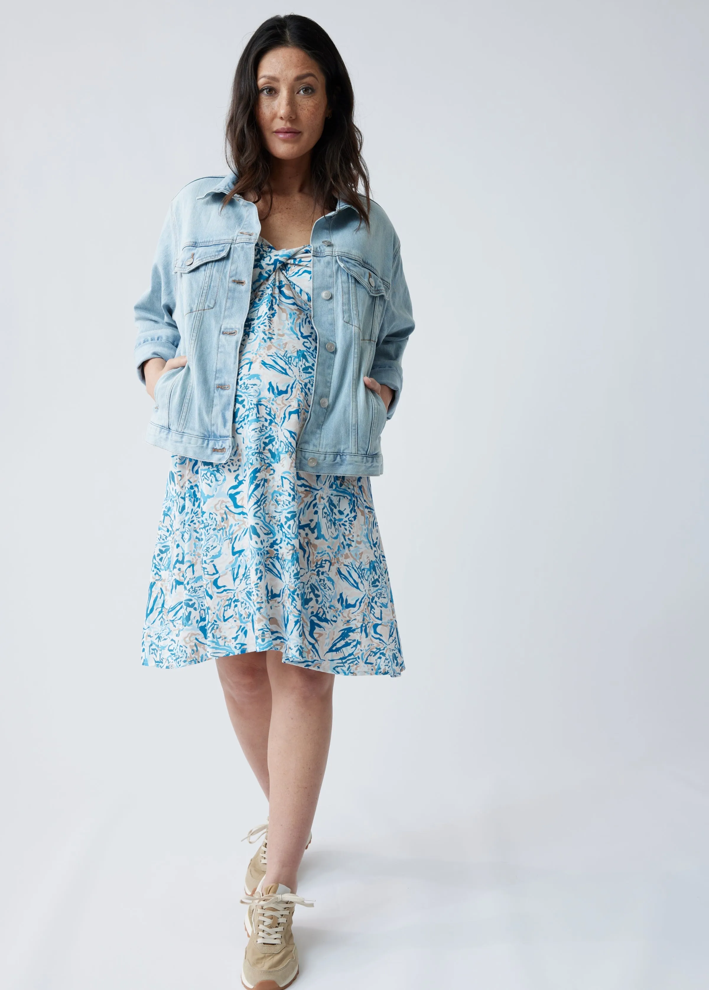 Flutter Sleeve Maternity Dress
