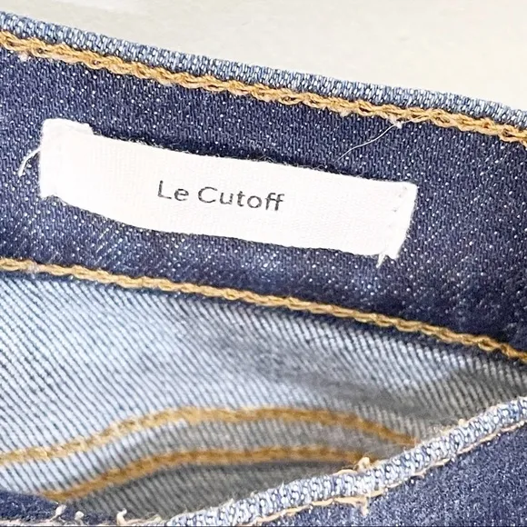 FRAME Le Cut Off Raw Edge Shorts in Astor Size 25